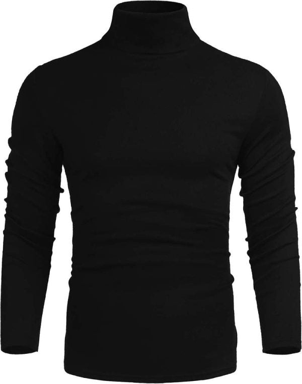 Men’s Slim Fit Lightweight Mock Turtleneck Sweater