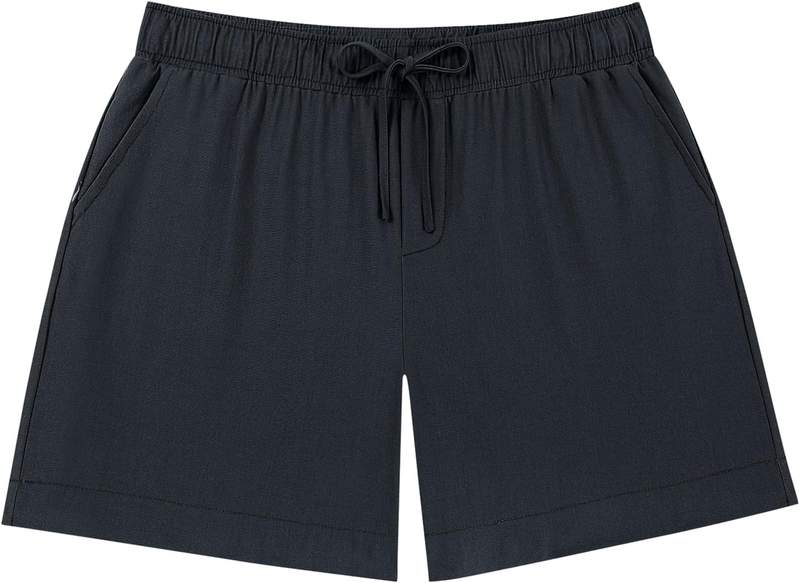 Men’s Linen Blend Flat Front Chino Athletic Shorts