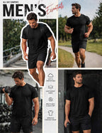 Big and Tall Men’s Short Sleeve Basic Crewneck Cotton T-Shirt