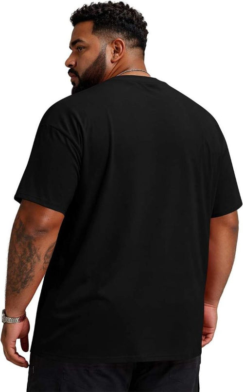 Big and Tall Men’s Short Sleeve Basic Crewneck Cotton T-Shirt